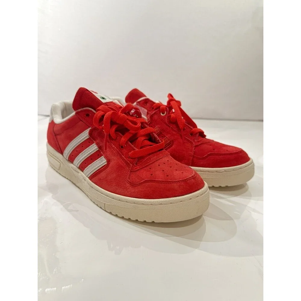 Adidas Edberg 86 Footpatrol Collaboration Scarlet Red Suede Sneakers Mens 11.5